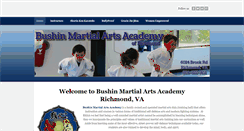 Desktop Screenshot of bushinmartialarts.com