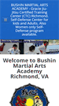 Mobile Screenshot of bushinmartialarts.com